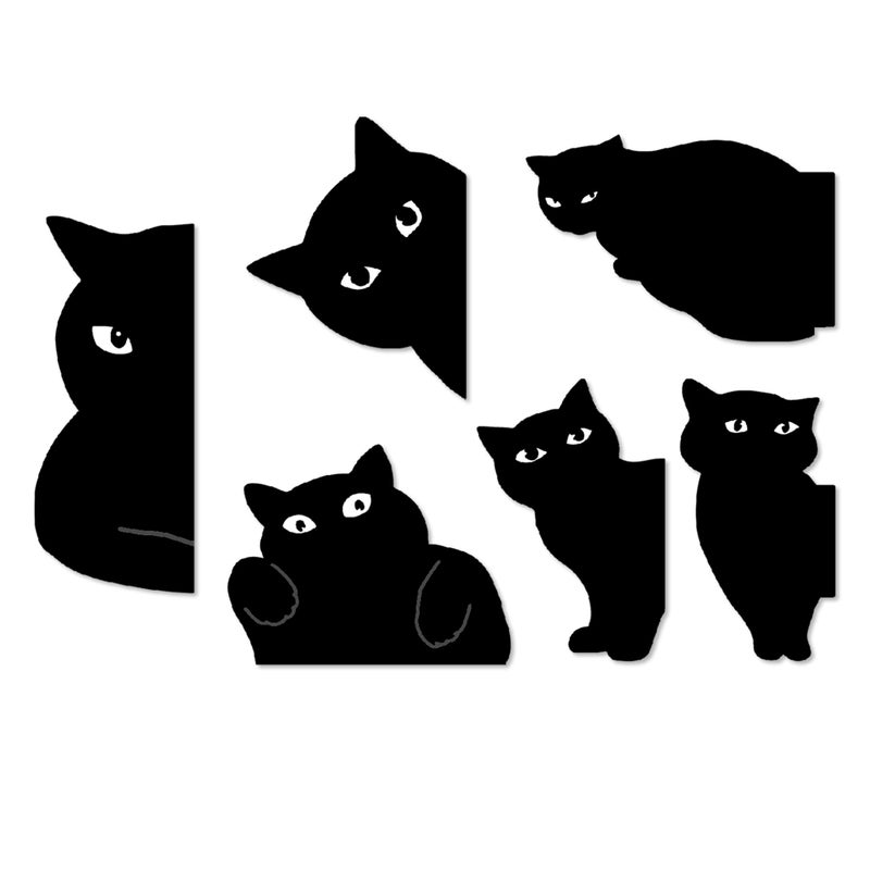 yasest Magnetic Bookmarks - 6 Pieces Assorted Cute Book Markers Clip Set for Teachers Students Book Lovers Reading  for School Office Home Supplies  Kawaii Cat Magnet Page Markers - Image 1